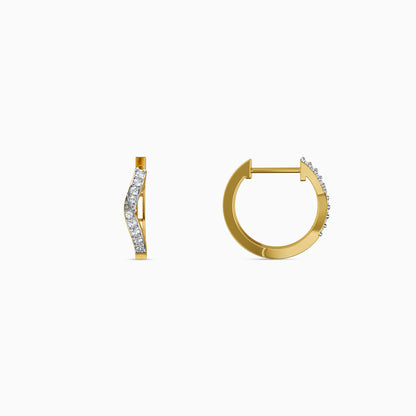 Gold Luminara Lab grown Diamond Earrings