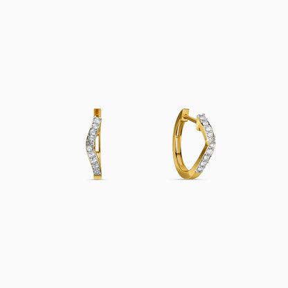 Gold Luminara Lab grown Diamond Earrings