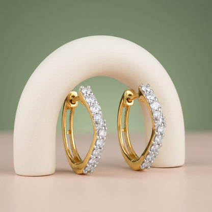 Gold Luminara Lab grown Diamond Earrings