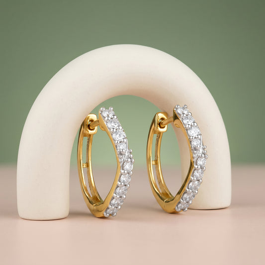Gold Luminara Lab grown Diamond Earrings
