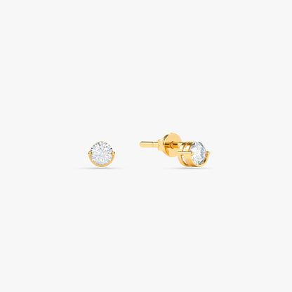 Gold Starveil Halo Lab Grown Diamond Earrings