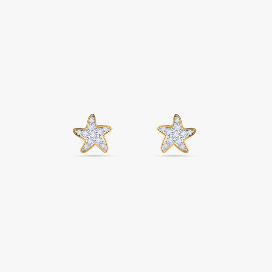 Gold Orion Gleam Lab Grown Diamond Earrings