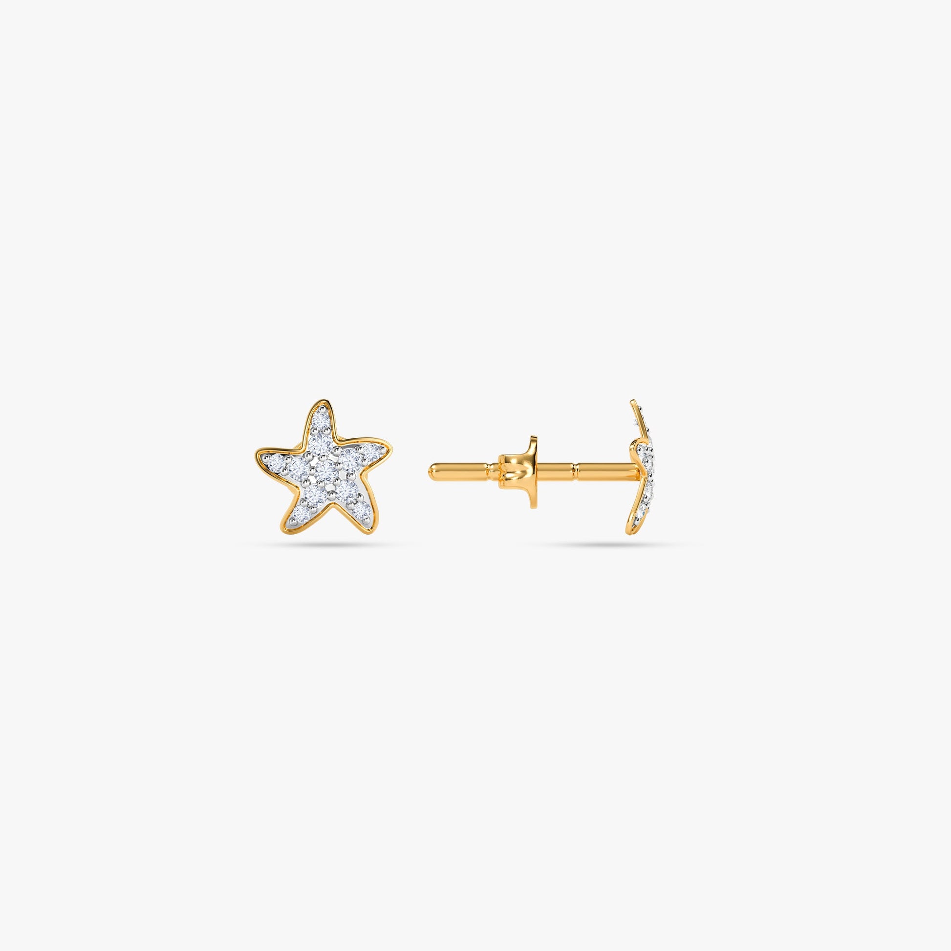 Gold Orion Gleam Lab Grown Diamond Earrings