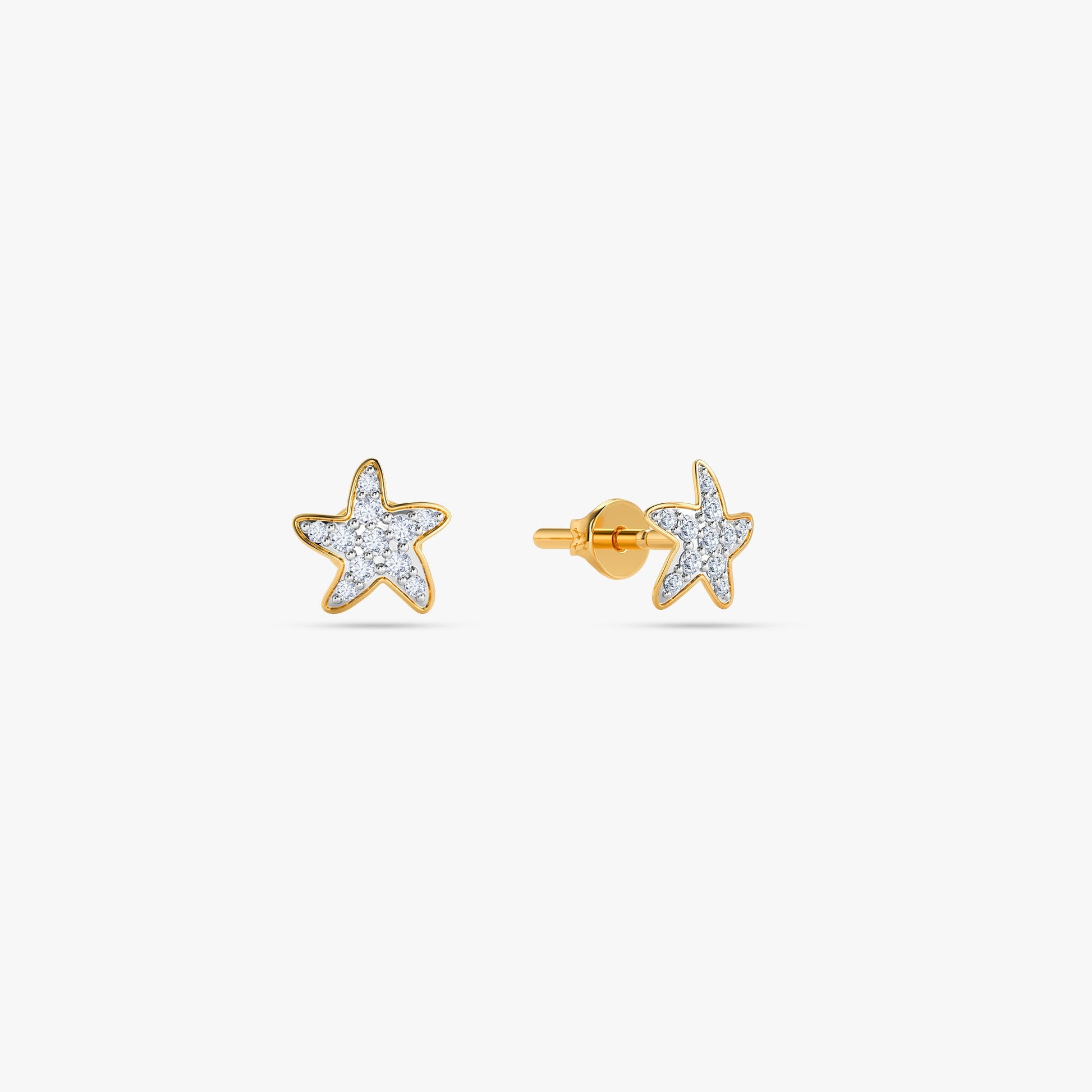 Gold Orion Gleam Lab Grown Diamond Earrings
