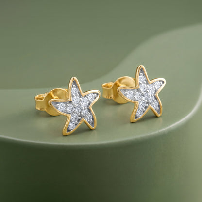 Gold Orion Gleam Lab Grown Diamond Earrings