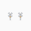 Gold Aurora Fleur Lab Grown Diamond Earrings