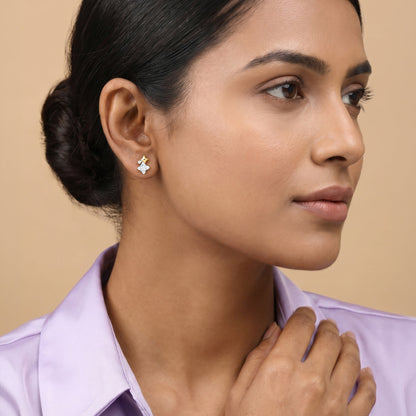 Gold Starlit Harmony Lab Grown Diamond Earrings