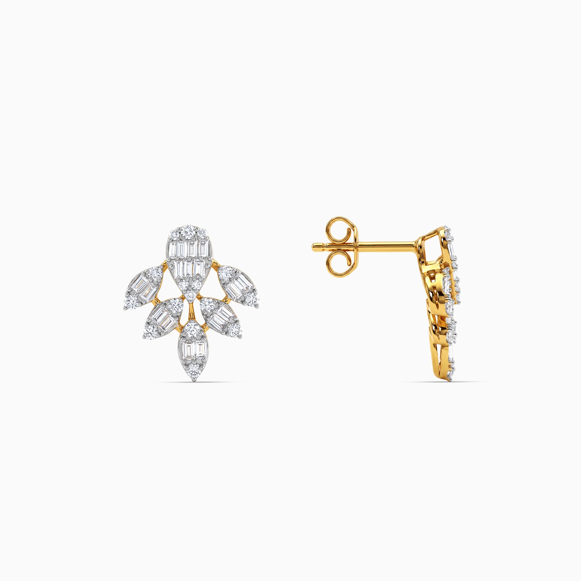 Gold Ivy Glow Lab Grown Diamond Earrings