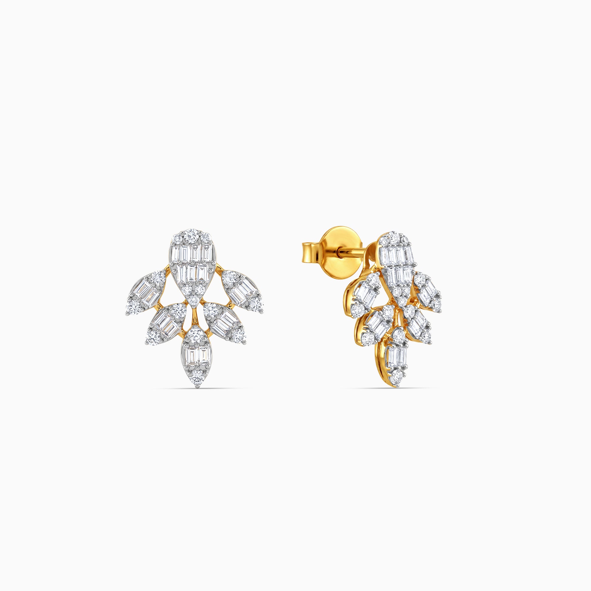 Gold Ivy Glow Lab Grown Diamond Earrings