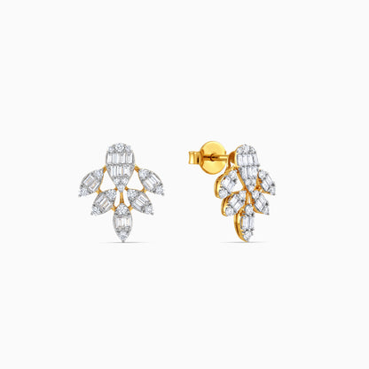 Gold Ivy Glow Lab Grown Diamond Earrings