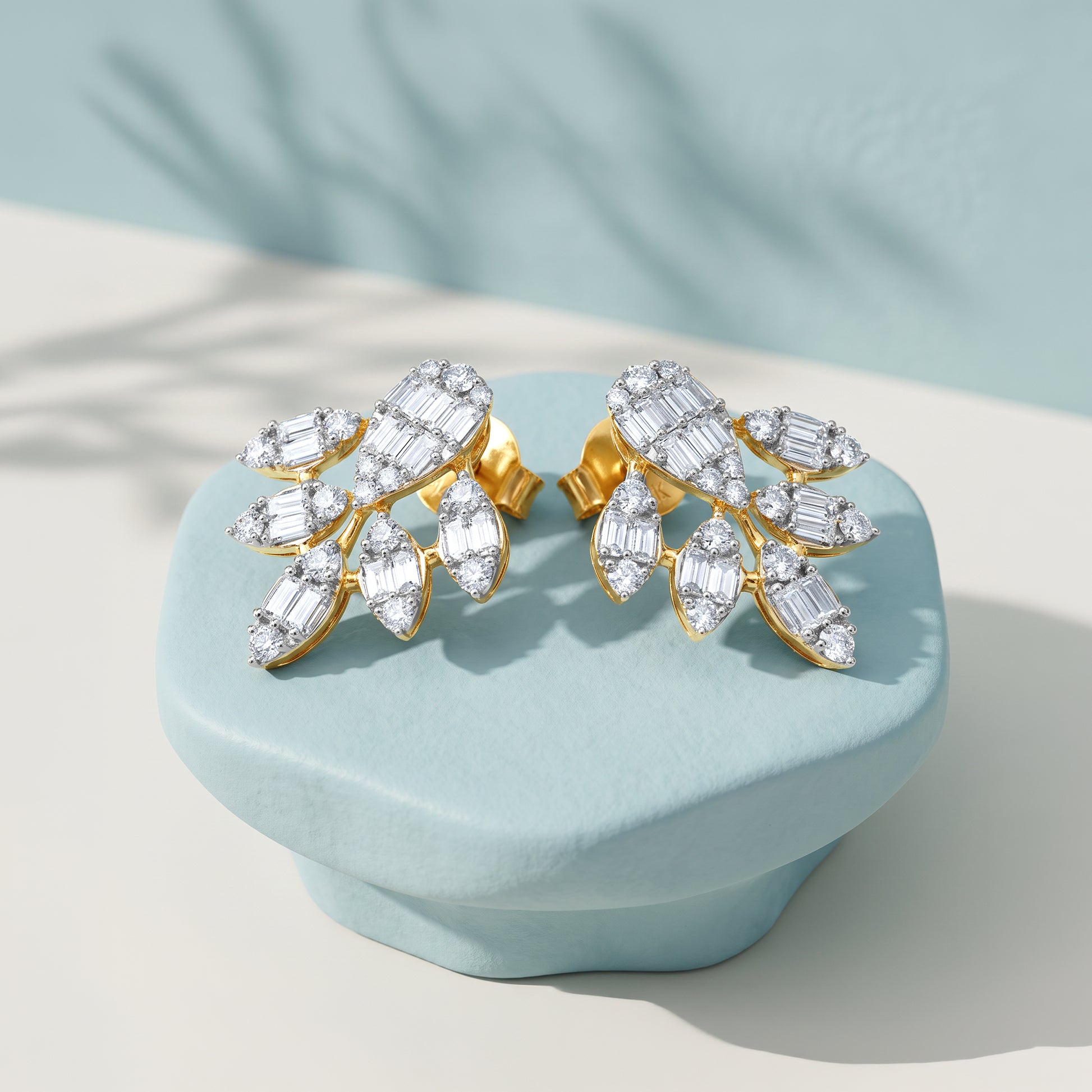 Gold Ivy Glow Lab Grown Diamond Earrings