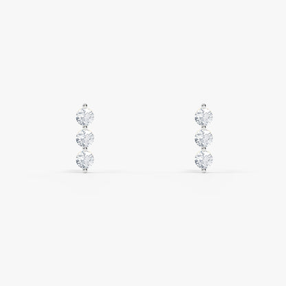 Gold Classic Grace Lab Grown Diamond Earrings