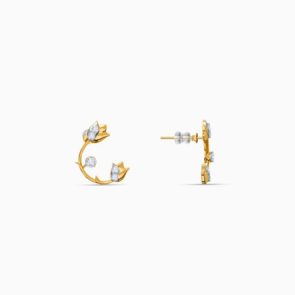 Gold Luna Drop Lab Grown Diamond Earrings