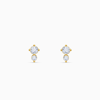 Gold Vespera Drift Lab Grown Diamond Earrings