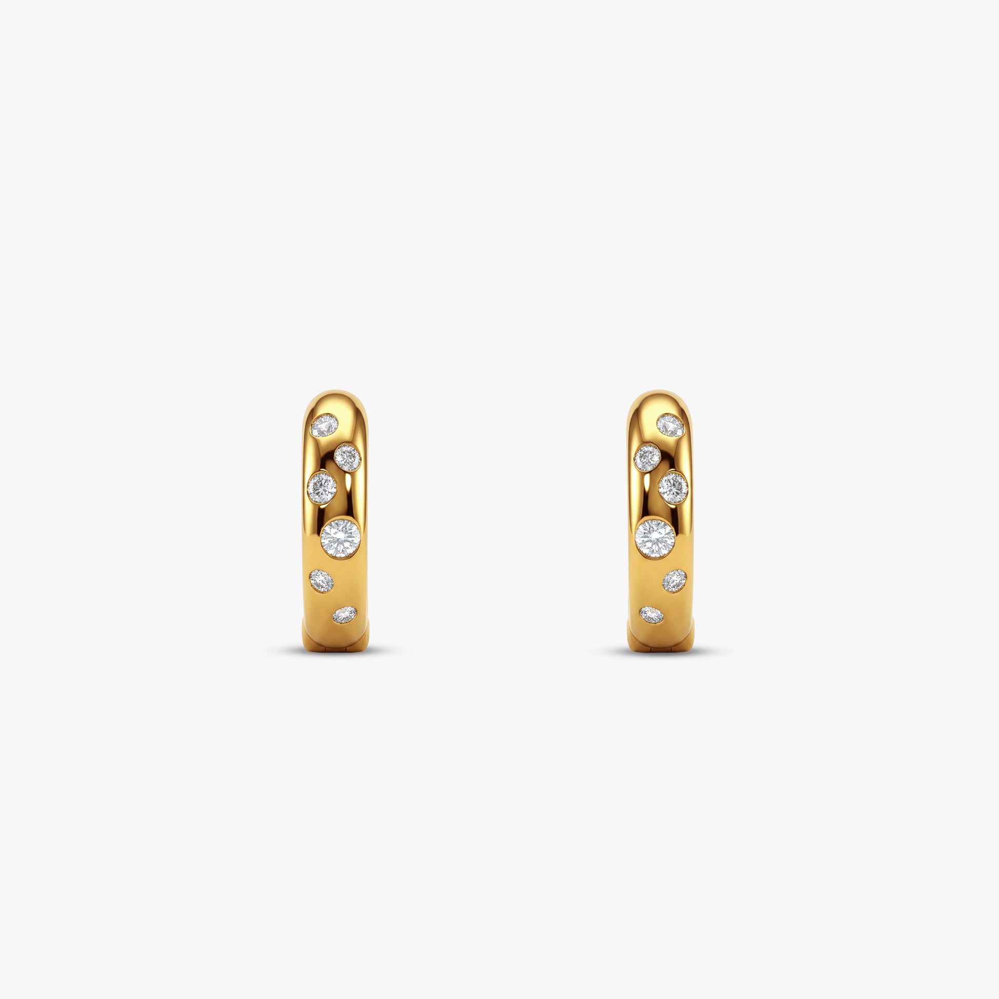 Gold Eclipse Glow Lab Grown Diamond Earrings