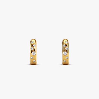 Gold Eclipse Glow Lab Grown Diamond Earrings