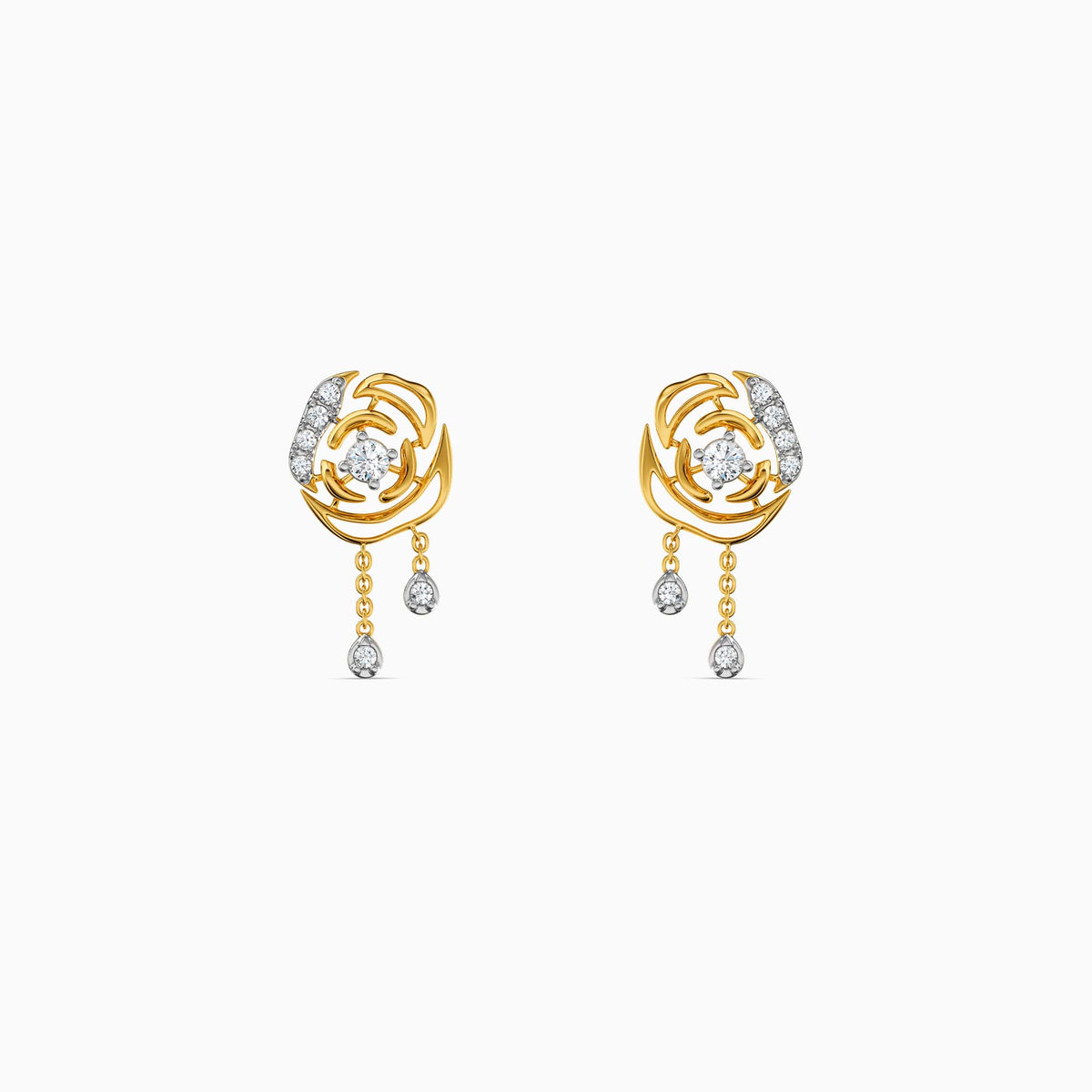 Gold Luna Glow Lab Grown Diamond Earrings