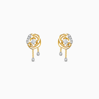Gold Luna Glow Lab Grown Diamond Earrings