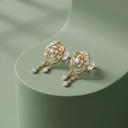 Gold Luna Glow Lab Grown Diamond Earrings