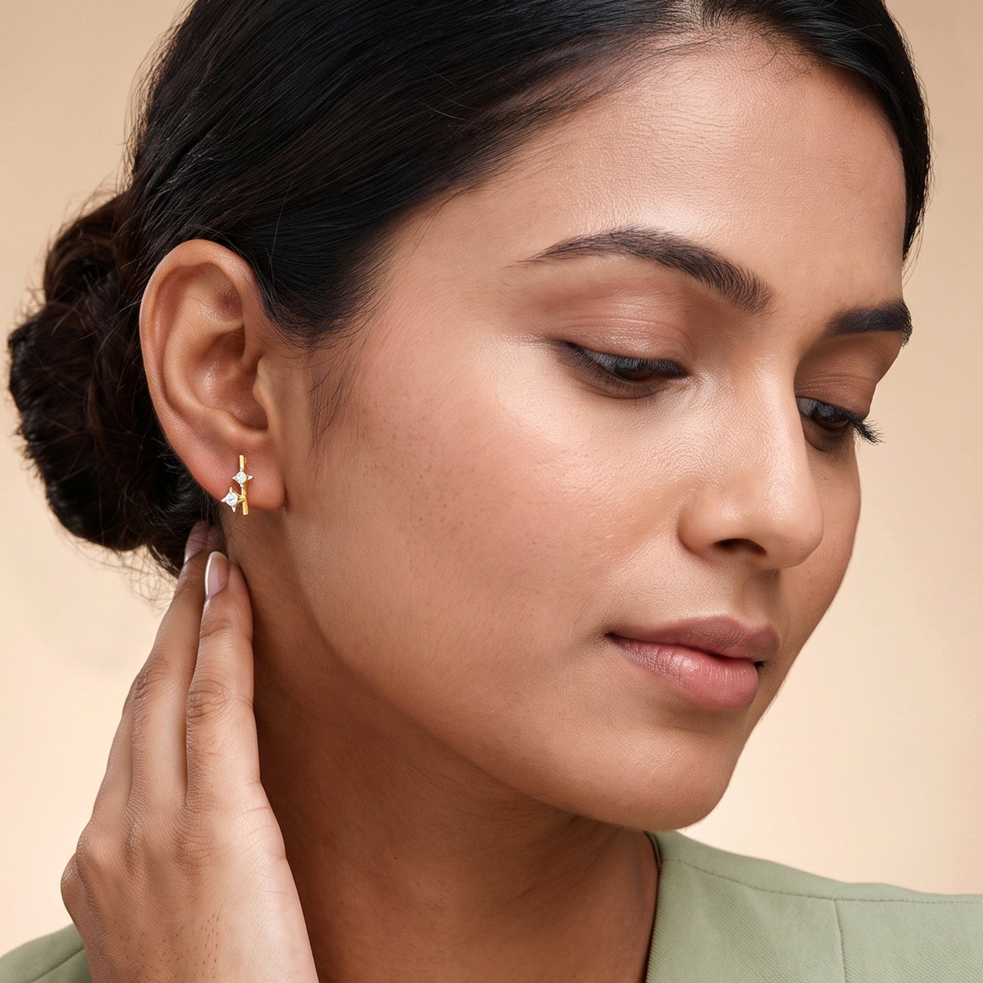 Gold Urban Twinkle Lab Grown Diamond Studs