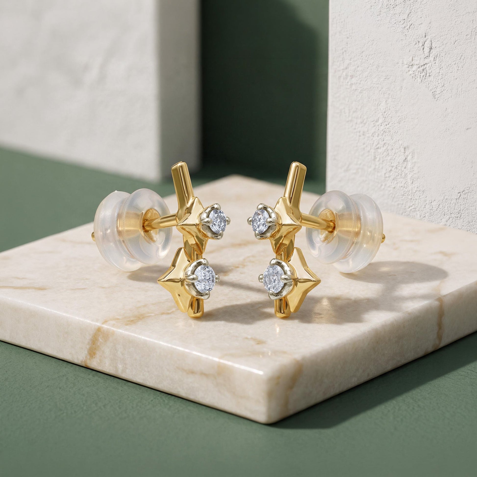 Gold Urban Twinkle Lab Grown Diamond Studs