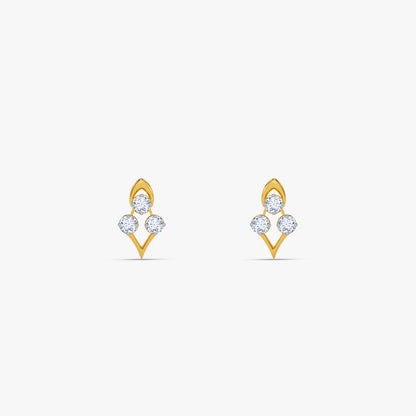 Gold Chic Aura Lab Grown Diamond Studs