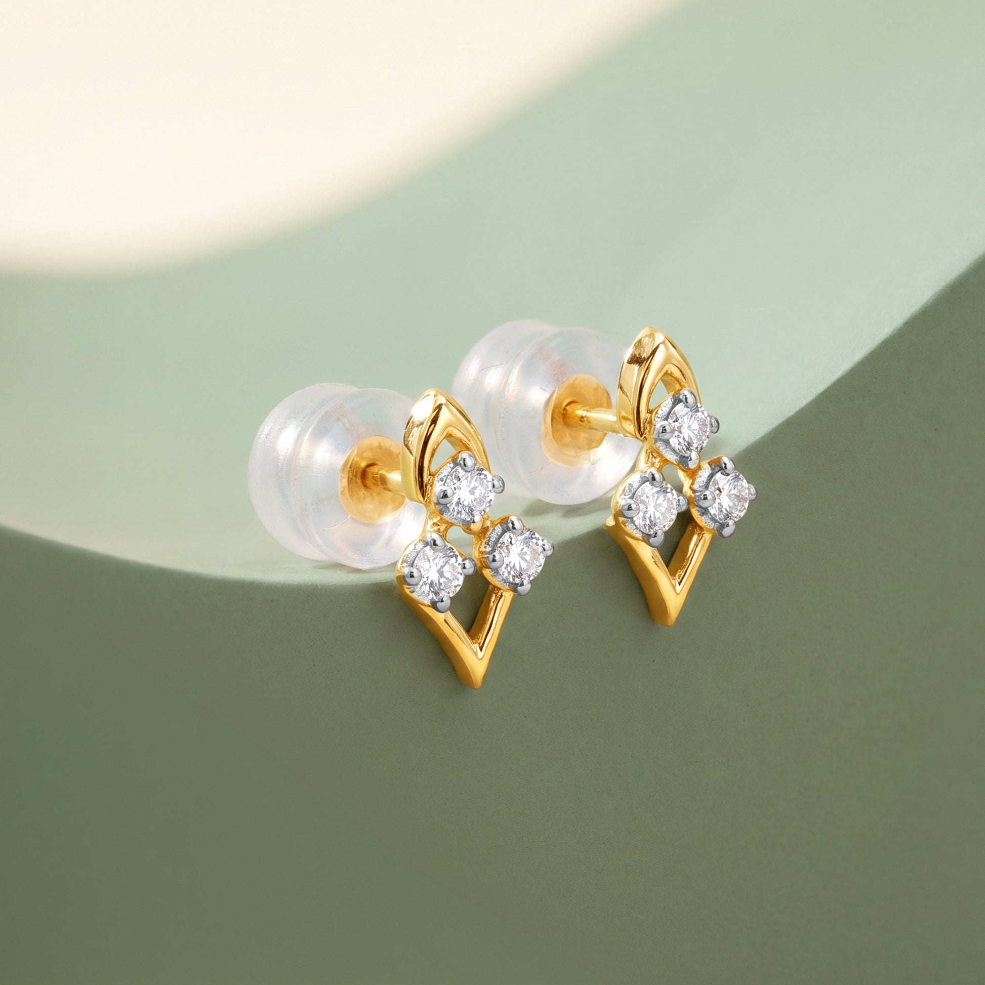 Gold Chic Aura Lab Grown Diamond Studs