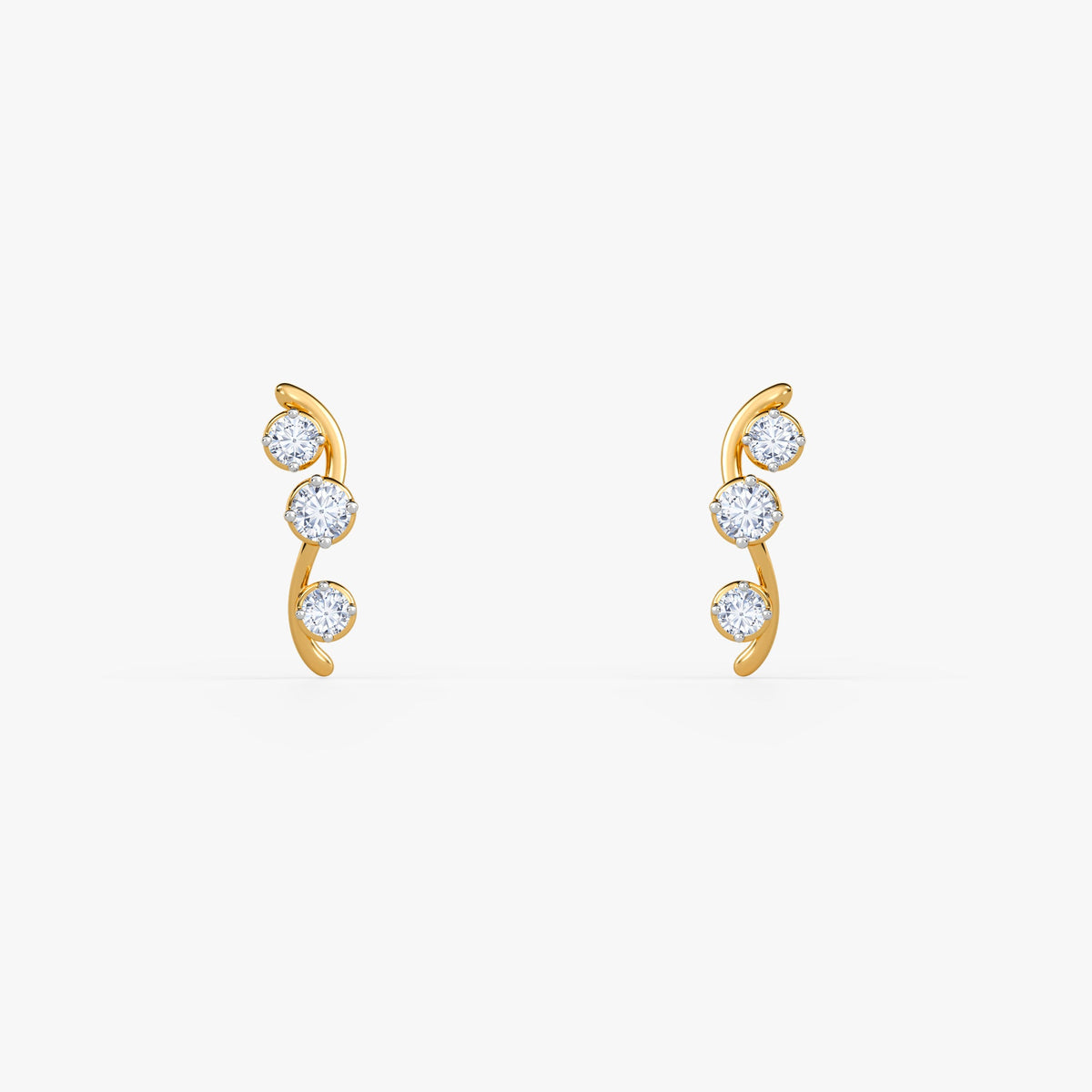 Gold Forever Classy Lab Grown Diamond Earrings