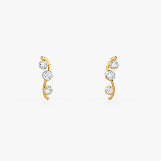 Gold Forever Classy Lab Grown Diamond Earrings