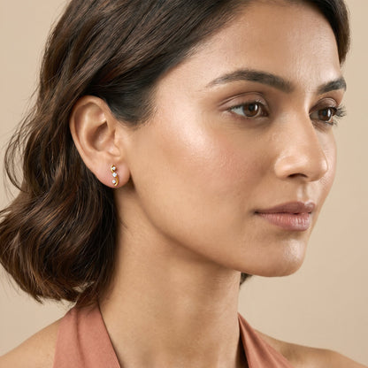 Gold Forever Classy Lab Grown Diamond Earrings