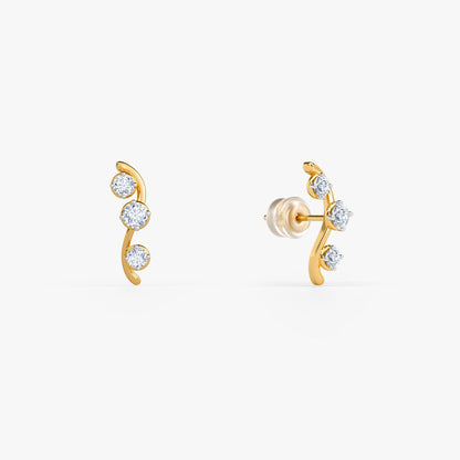 Gold Forever Classy Lab Grown Diamond Earrings