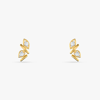 Gold Metamorphosis Lab Grown Diamond Earrings