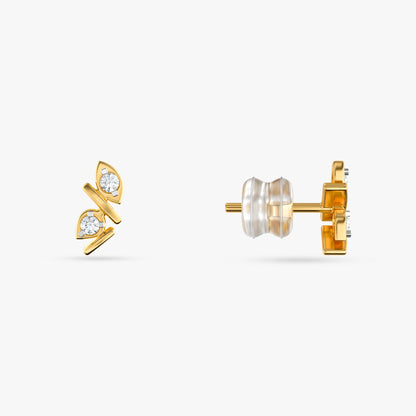 Gold Metamorphosis Lab Grown Diamond Earrings