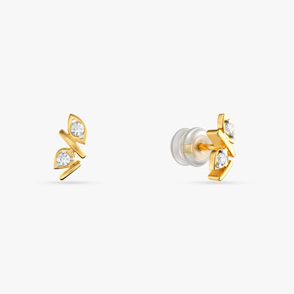Gold Metamorphosis Lab Grown Diamond Earrings