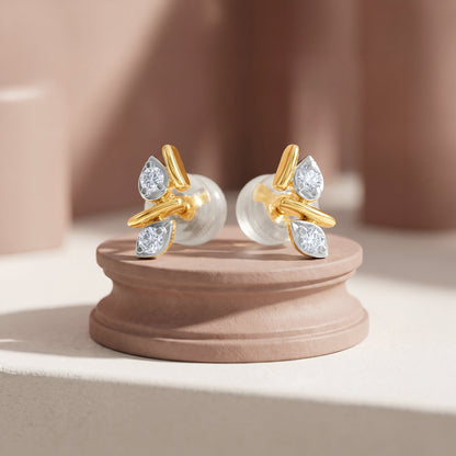 Gold Metamorphosis Lab Grown Diamond Earrings