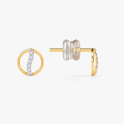 Gold Centre Stage Lab Grown Diamond Earrings