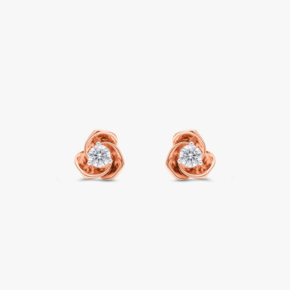 Rose Gold Velvet Lab Grown Diamond Earrings