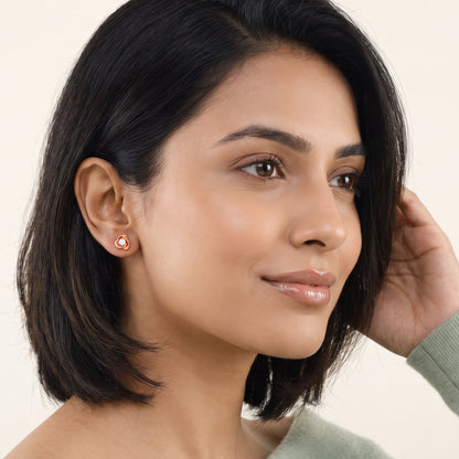 Rose Gold Velvet Lab Grown Diamond Earrings