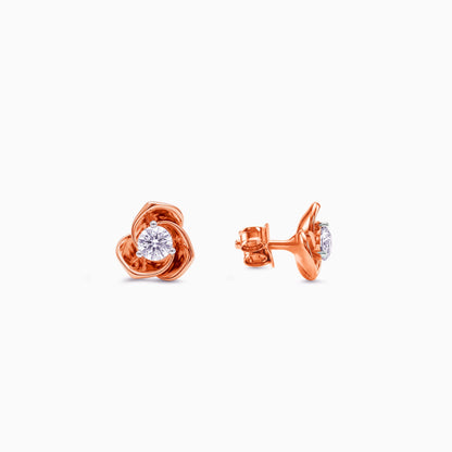 Rose Gold Velvet Lab Grown Diamond Earrings