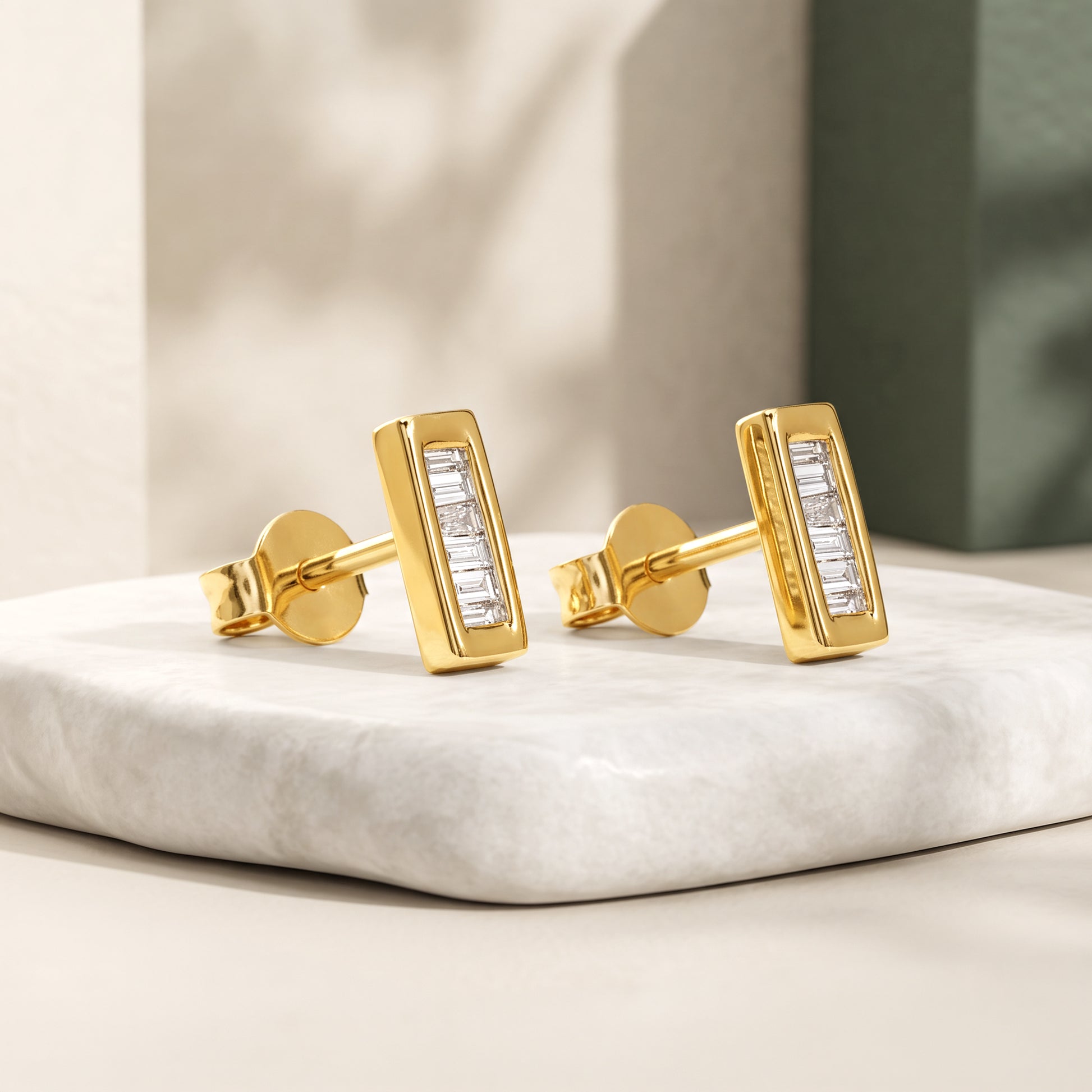Gold Morning Dew Lab Grown Diamond Studs