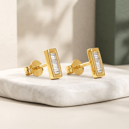 Gold Morning Dew Lab Grown Diamond Studs