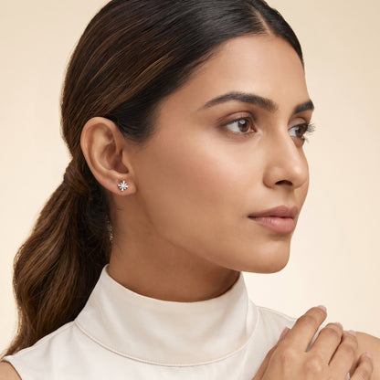 Gold Moonlit Horizon Lab Grown Diamond Earrings