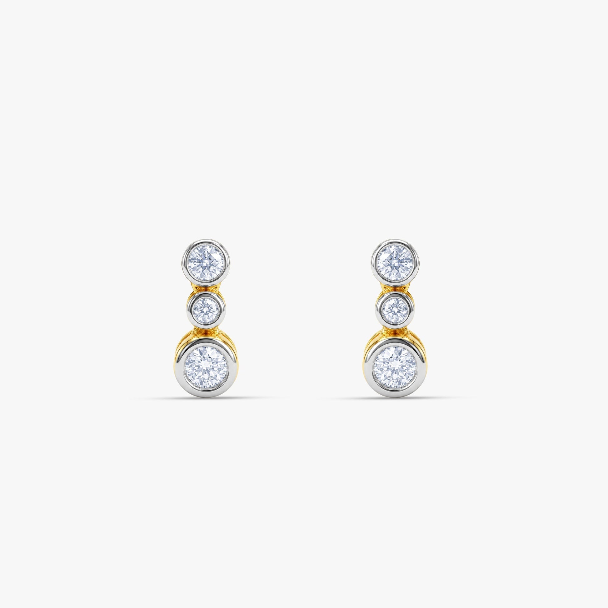 Gold Celestial Drift Lab Grown Diamond Studs