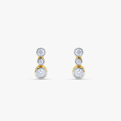 Gold Celestial Drift Lab Grown Diamond Studs