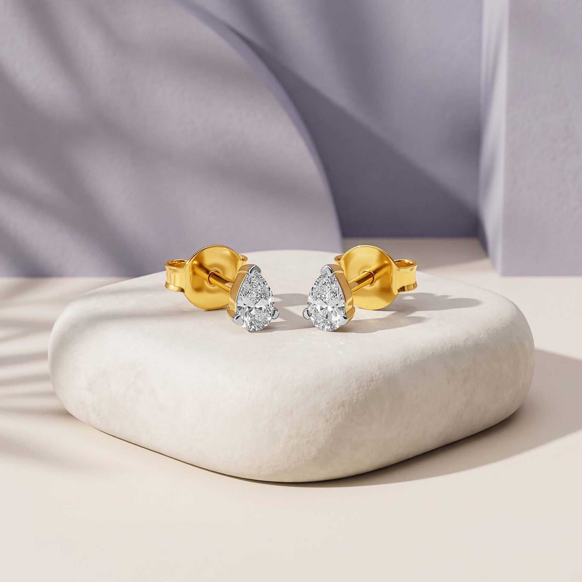Gold Celeste Lab Grown Diamond Earrings