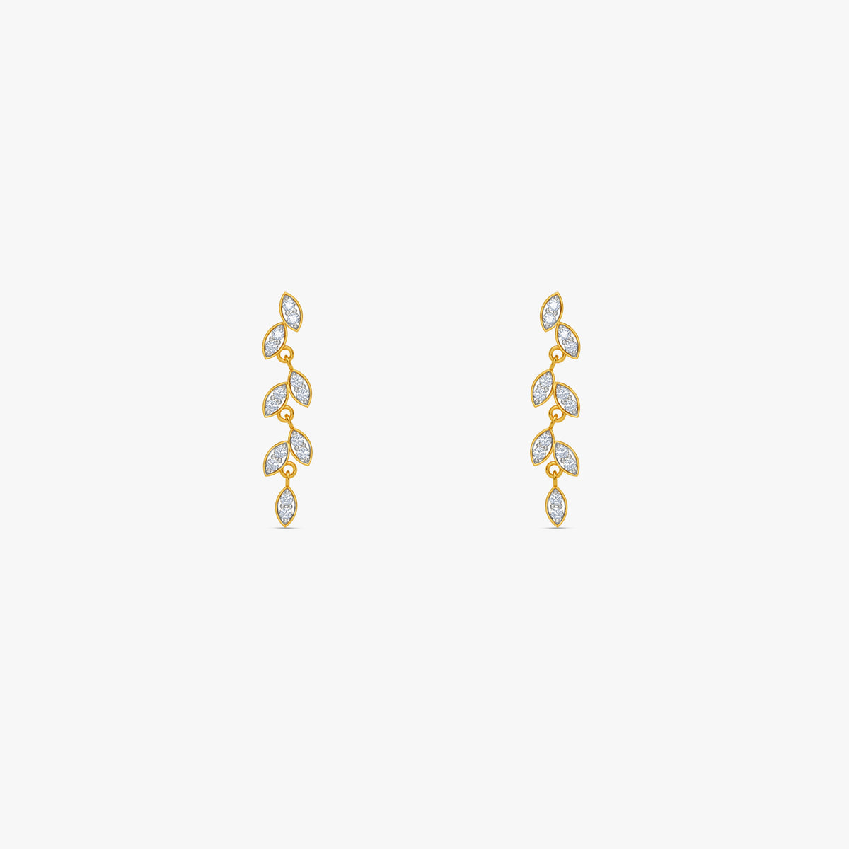 Gold Moonline Glow Lab Grown Diamond Earrings