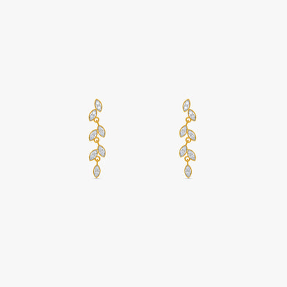 Gold Moonline Glow Lab Grown Diamond Earrings
