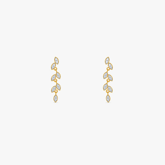 Gold Moonline Glow Lab Grown Diamond Earrings