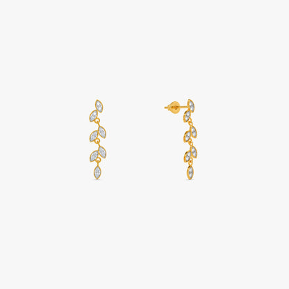 Gold Moonline Glow Lab Grown Diamond Earrings