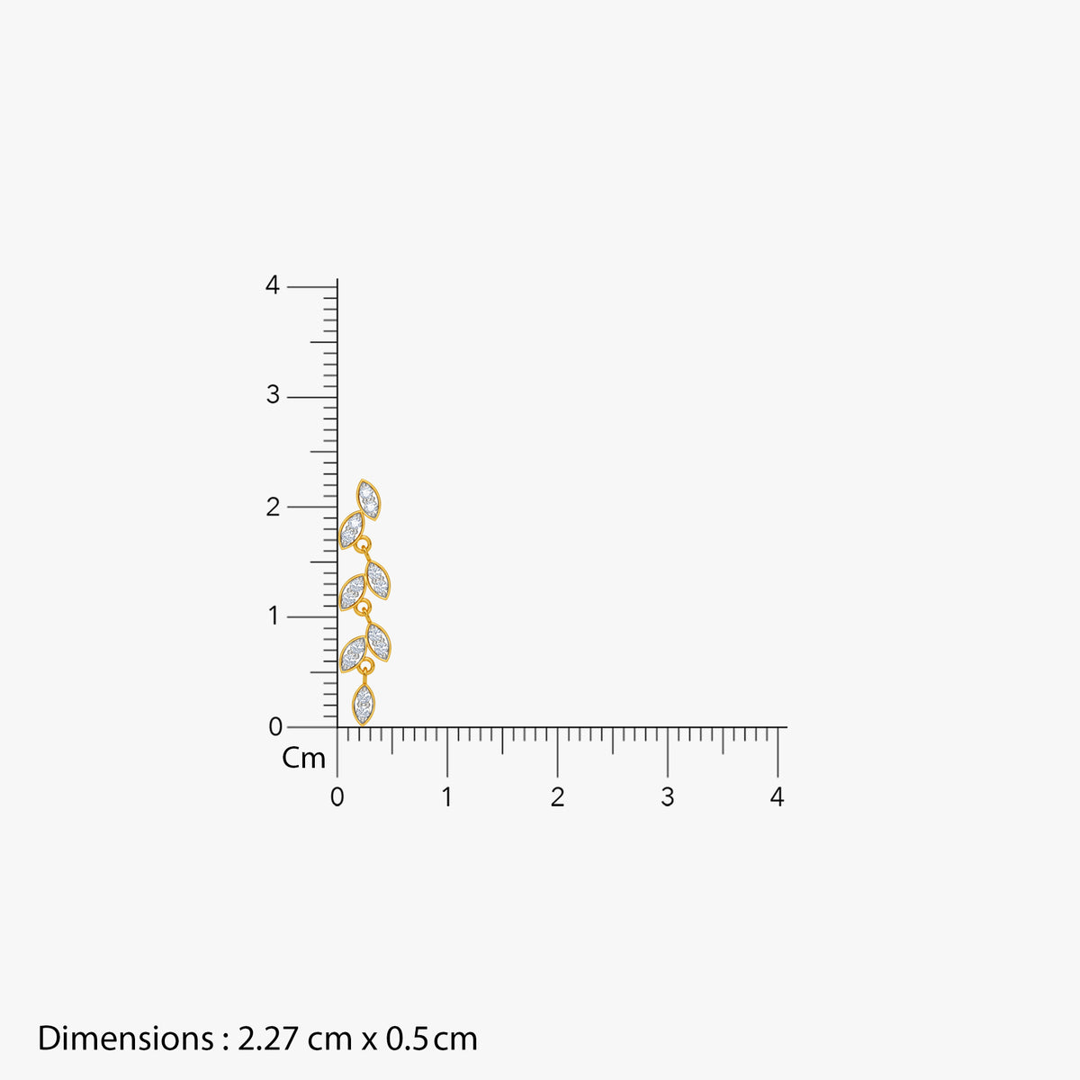 Gold Moonline Glow Lab Grown Diamond Earrings